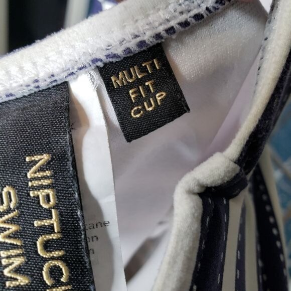 Niptuck Joanne Sorrento Stripe One Piece Swimsuit Size 4 - Picture 7 of 9